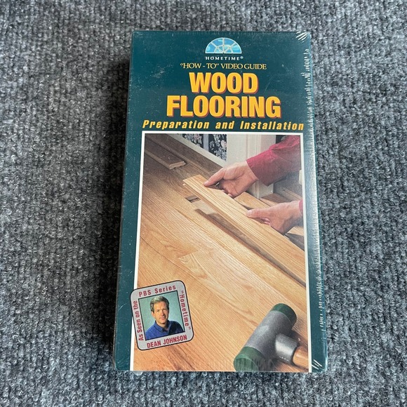 Hometime Other - Hometime Wood Flooring Preparation Installation VHS Dean Johnson PBS 1994 New